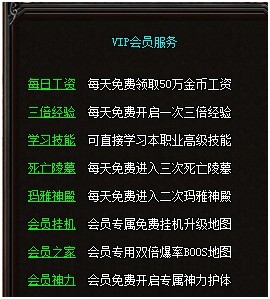 热血传奇VIP会员服务